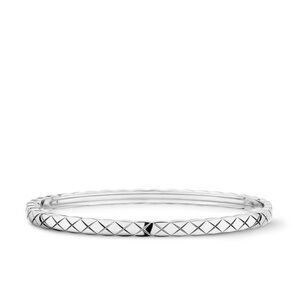 Chanel COCO CRUSH BRACELET Quilted motif, mini version, 18K white gold sz Small